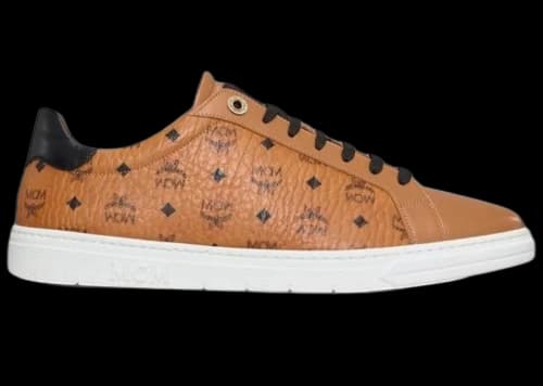 MCM Terrain Monogram Logo Derby Visetos Cognac (Women's)