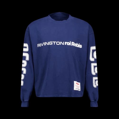 RIVINGTON roi Rebis Meta USO Garden Long-Sleeve Tee 'Navy'