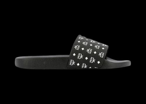 MCM Monogram Slides Black White