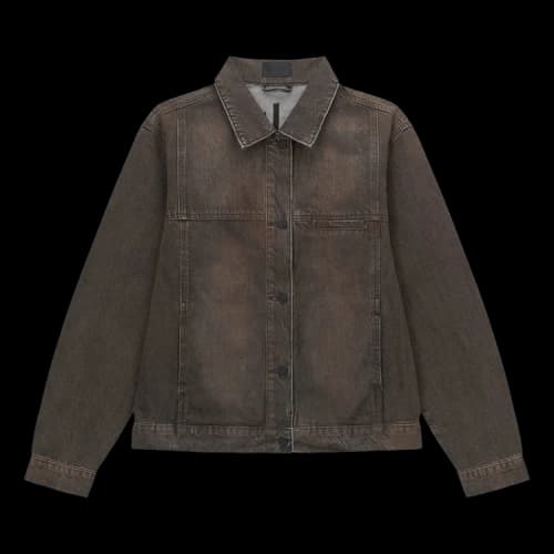 RtA Valentiano Denim Jacket 'Mocha Drift'