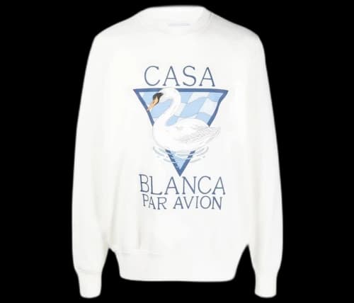 Casablanca Par Avion Printed Sweatshirt Off-White