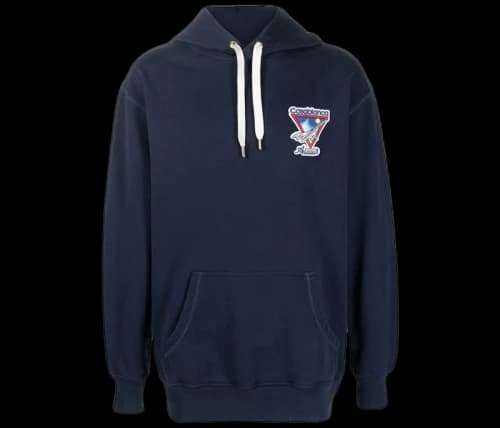 Casablanca Aiiiiir Motif Hoodie Navy Blue
