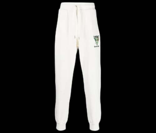 Casablanca Embroidered Logo Track Pants Cloud White