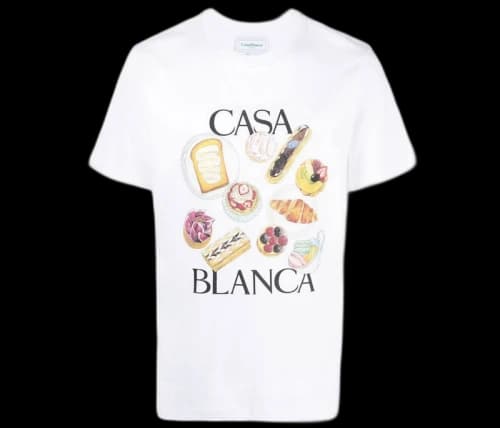 Casablanca Graphic Print T-shirt White