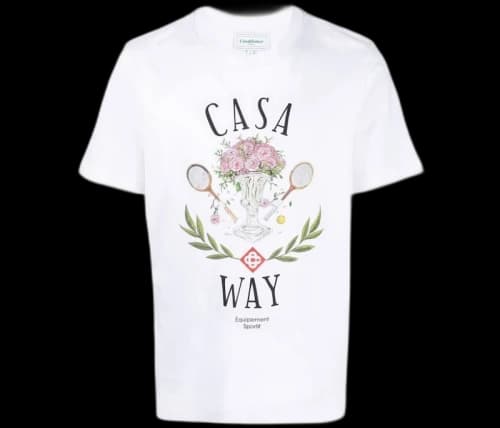 Casablanca Casa Way Print Organic Cotton T-shirt White