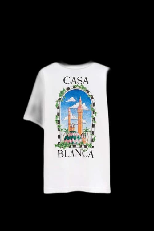 Casablanca Vue De Damas T-shirt White