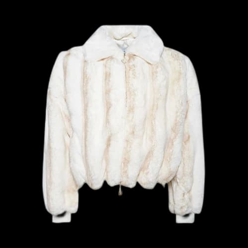 Casablanca Faux Fur Jacket 'Off White'