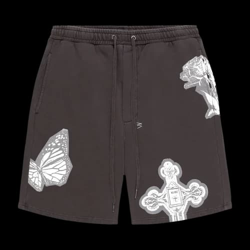 Ksubi Kut Out Trak Short 'Faded Black'