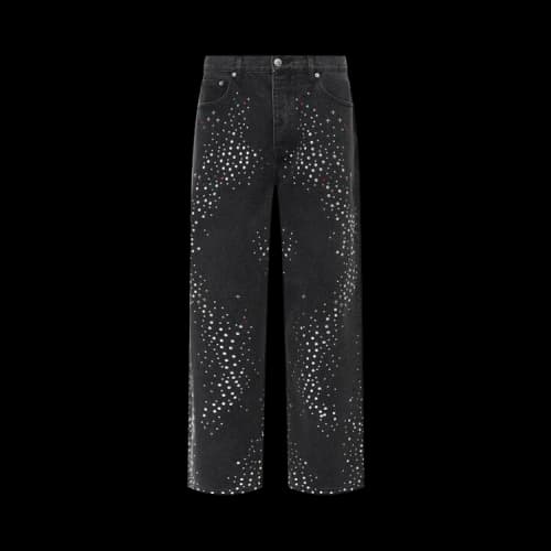 Ksubi Maxx Reinassance Jewelled Baggy Jeans Black