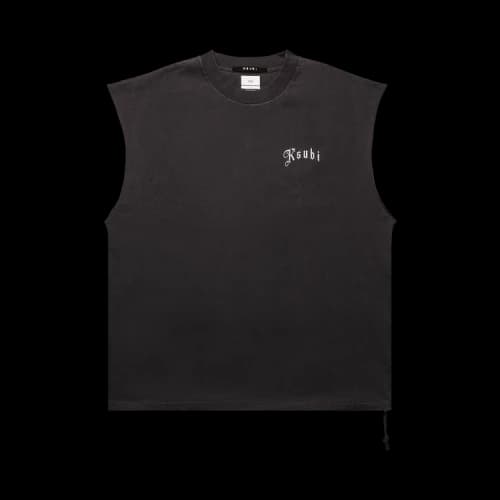 Ksubi Truckstop Eckess Cutoff 'Faded Black'