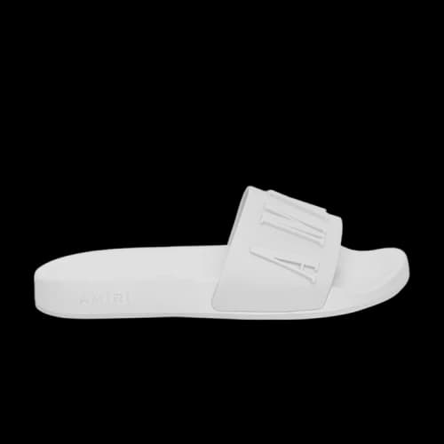 Amiri Logo Pool Slide 'White'