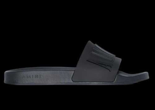 AMIRI Pool Slide Debossed Black