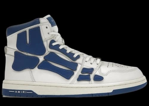 AMIRI Skel Panelled High Top White Blue