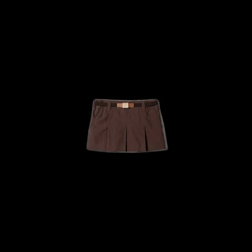 Miu Panama Miniskirt Coco Brown