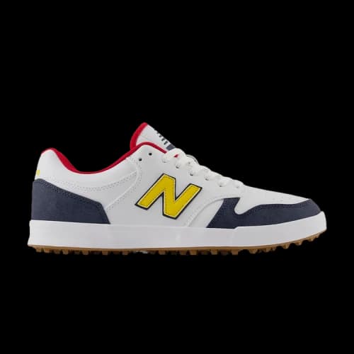 New Balance 480 Spikeless Golf 'White Yellow Navy'