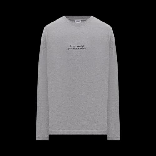 Vetements In My World Long-Sleeve Top 'Grey'
