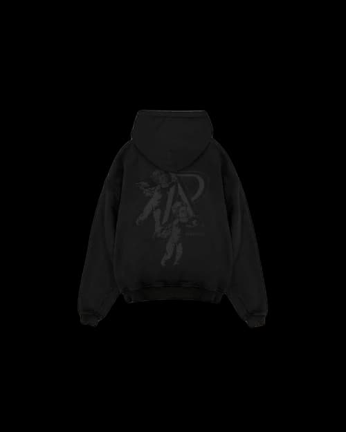 Represent Cherub Initial Hoodie Black