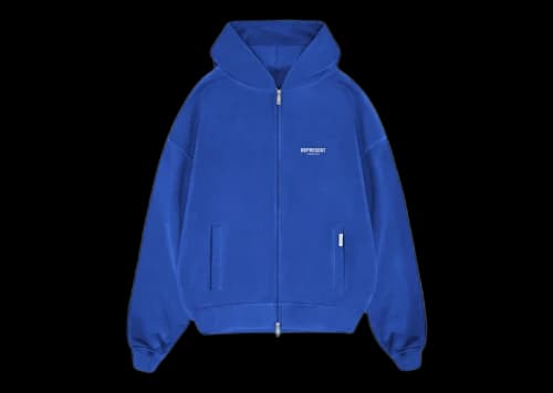 Represent Owners Club Zip Hoodie Cobalt