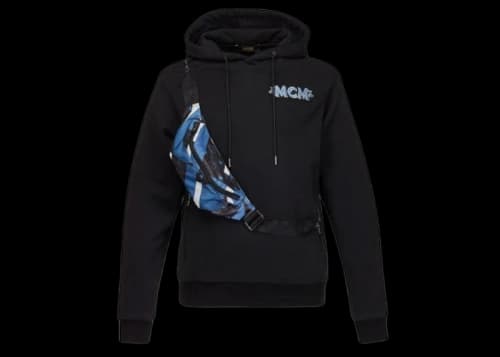 MCM Logo/Bauhaus Visetos Hoodie/Belt Bag Black