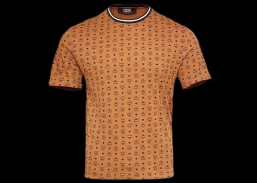 MCM Visetos Print T-shirt Cognac