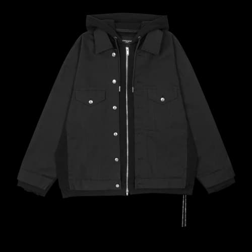 Mastermind Denim Combination Hoodie 'Black'