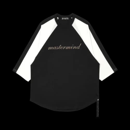 Mastermind Embroidered Baseball Tee 'Black/White'