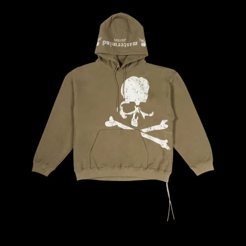 Mastermind World Reflective Skull Hoodie 'Olive'