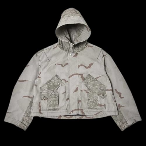 Marine Serre Regenerated Camo Bomber Jacket 'Dark Grey'
