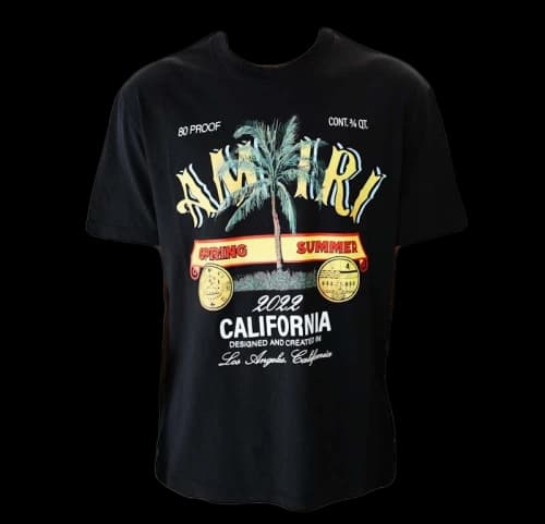 AMIRI Rum Label T-shirt Black