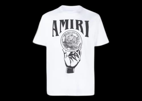 AMIRI Crystal Ball Short Sleeve Tee White