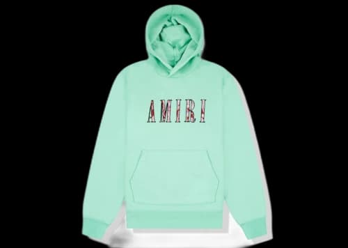 AMIRI Core Paisley Logo Hoodie Green