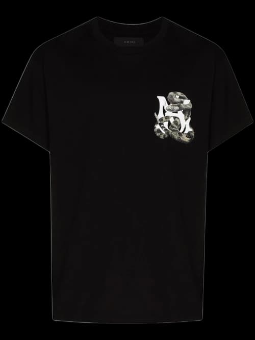 AMIRI Snake Tee Black