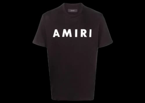 AMIRI Logo Print T-Shirt Black