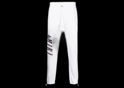 AMIRI Paisley Logo Print Elasticated Sweatpants White
