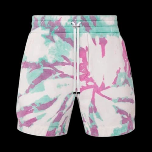 Amiri Core Tie Dye Sweat Shorts 'Pea/Ice/Blanc'