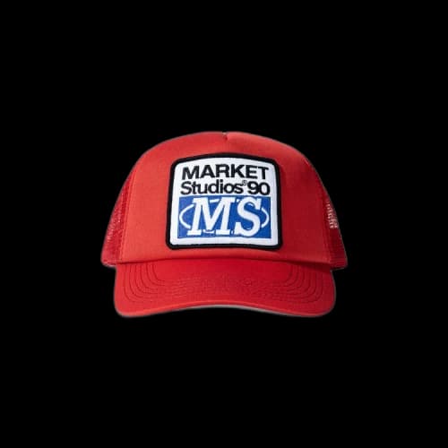 Market 90 Degrees Trucker Hat 'Flame Scarlet'