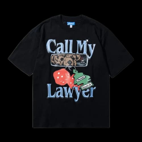 Market Call My Lawyer Chase T-Shirt 'Black'
