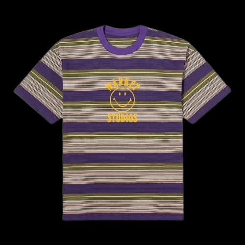 Market Smiley Lockup Striped T-Shirt 'Purple'