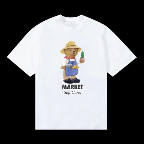 Market x London Flower Market Bear T-Shirt 'White'