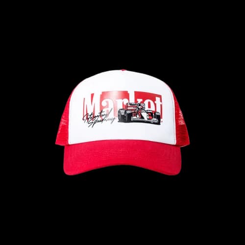 Market Formula One Trucker Hat 'Red/White'
