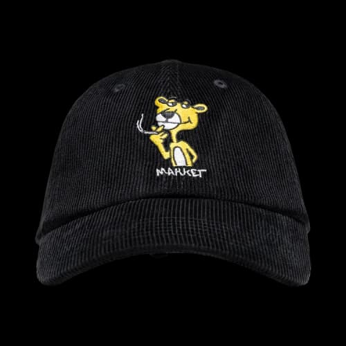 Market Yellow Panther Dad Hat 'Jet Black'