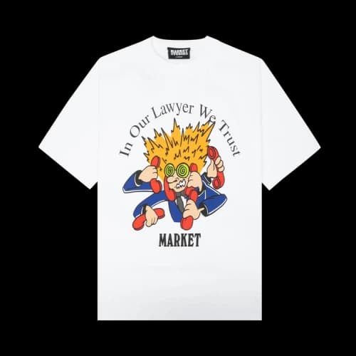 Market Lawyer We Trust T-Shirt 'White'