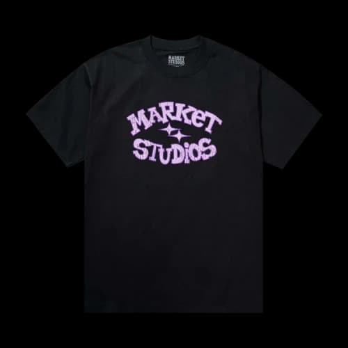 Market Smiley Old School T-Shirt 'Washed Black'