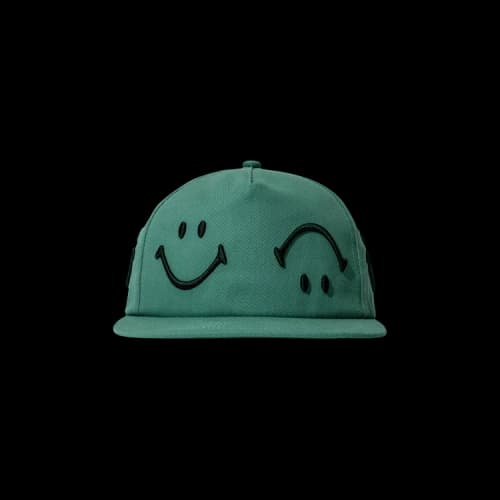 Market Smiley Face 6-Panel Hat 'Malachite Green'