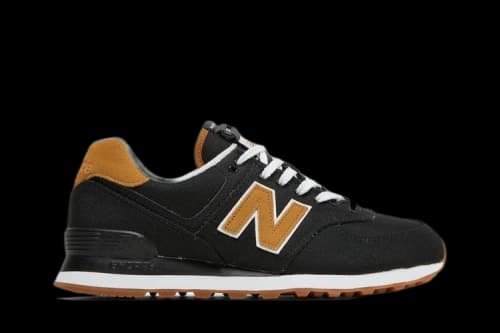 New Balance 574 Black Workwear Canvas