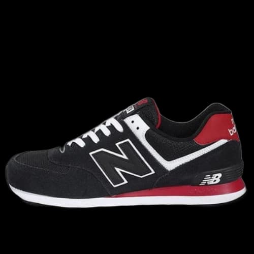 New Balance 574 Low Cut Black/Red
