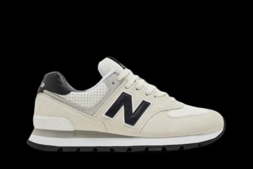 New Balance 574 Rugged White Black