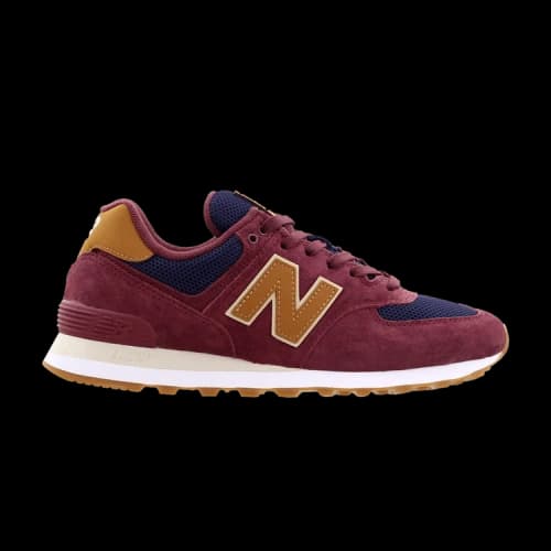 New Balance 574 Maroon Navy
