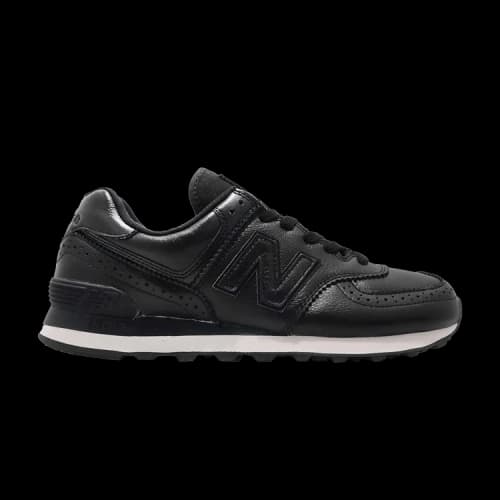 New Balance 574 Leather 'Black'