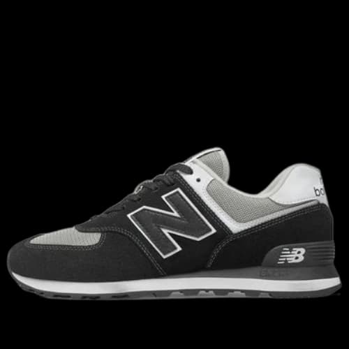 New Balance 574 Black White Grey